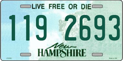 NH license plate 1192693
