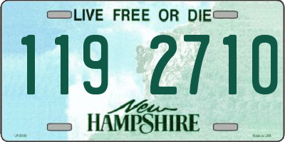 NH license plate 1192710