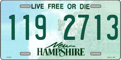 NH license plate 1192713