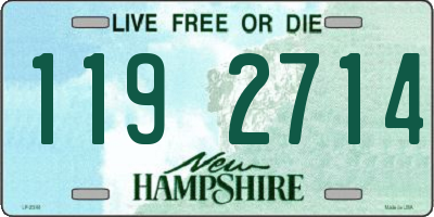 NH license plate 1192714