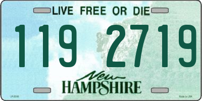 NH license plate 1192719