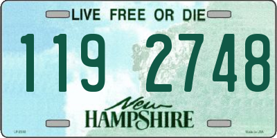 NH license plate 1192748