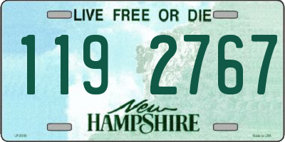 NH license plate 1192767