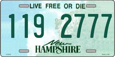 NH license plate 1192777