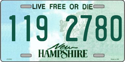 NH license plate 1192780