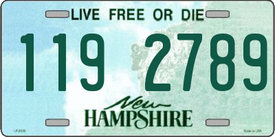 NH license plate 1192789