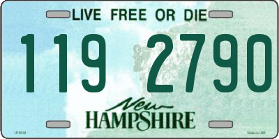 NH license plate 1192790