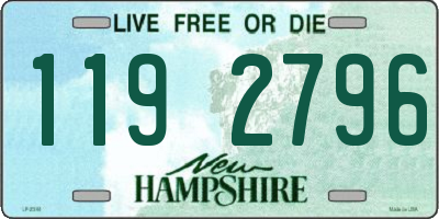 NH license plate 1192796