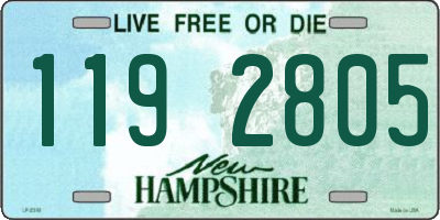 NH license plate 1192805