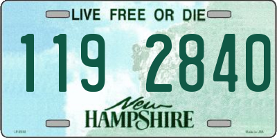 NH license plate 1192840