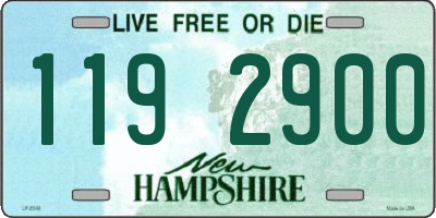 NH license plate 1192900