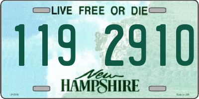 NH license plate 1192910