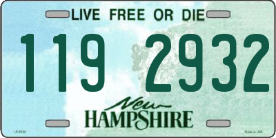 NH license plate 1192932