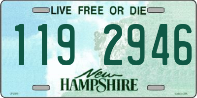 NH license plate 1192946