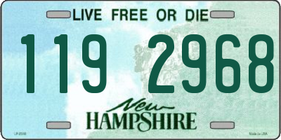 NH license plate 1192968