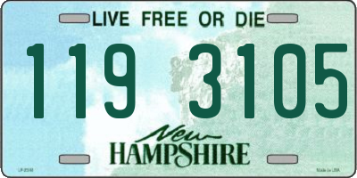 NH license plate 1193105