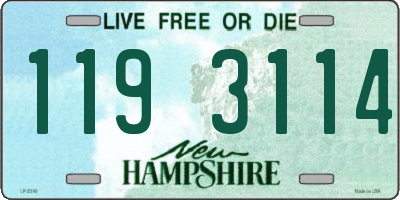 NH license plate 1193114