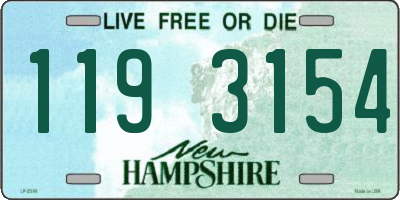 NH license plate 1193154