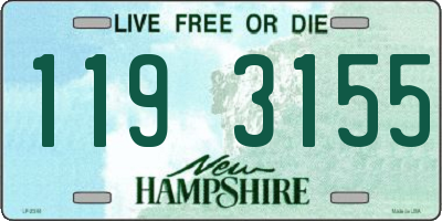 NH license plate 1193155