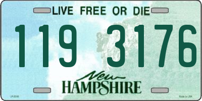 NH license plate 1193176