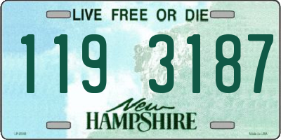 NH license plate 1193187