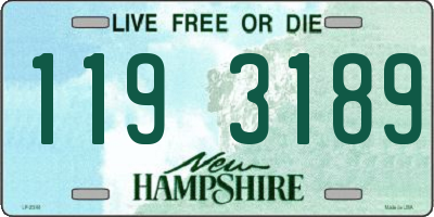 NH license plate 1193189