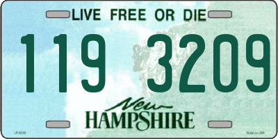 NH license plate 1193209