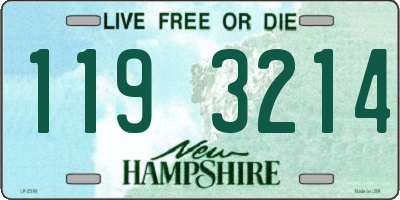 NH license plate 1193214