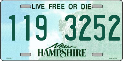 NH license plate 1193252