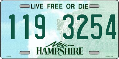 NH license plate 1193254