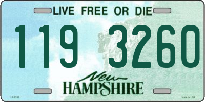 NH license plate 1193260