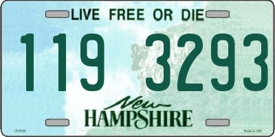NH license plate 1193293