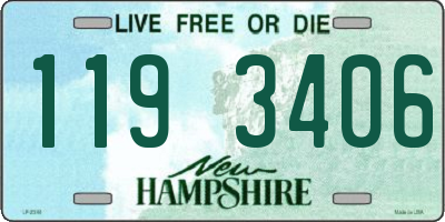 NH license plate 1193406