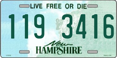 NH license plate 1193416