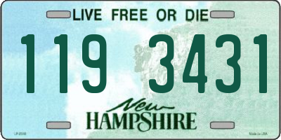 NH license plate 1193431