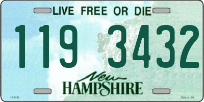 NH license plate 1193432