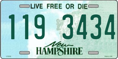 NH license plate 1193434