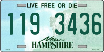 NH license plate 1193436
