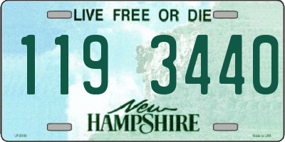 NH license plate 1193440