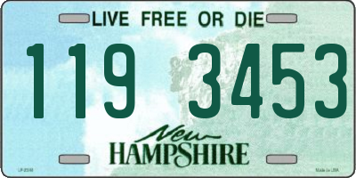 NH license plate 1193453