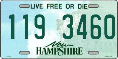 NH license plate 1193460