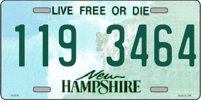 NH license plate 1193464