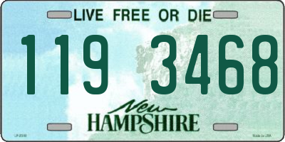 NH license plate 1193468