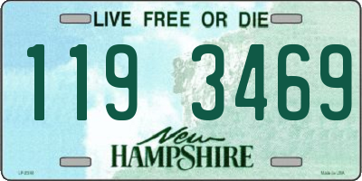NH license plate 1193469