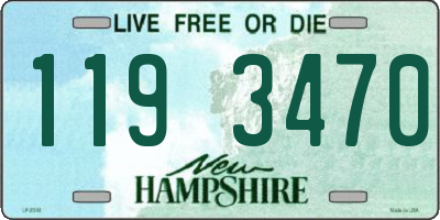 NH license plate 1193470