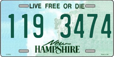 NH license plate 1193474