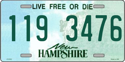 NH license plate 1193476