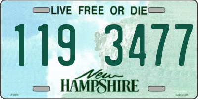 NH license plate 1193477