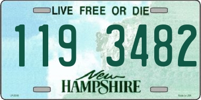 NH license plate 1193482