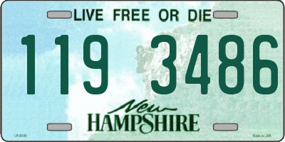 NH license plate 1193486